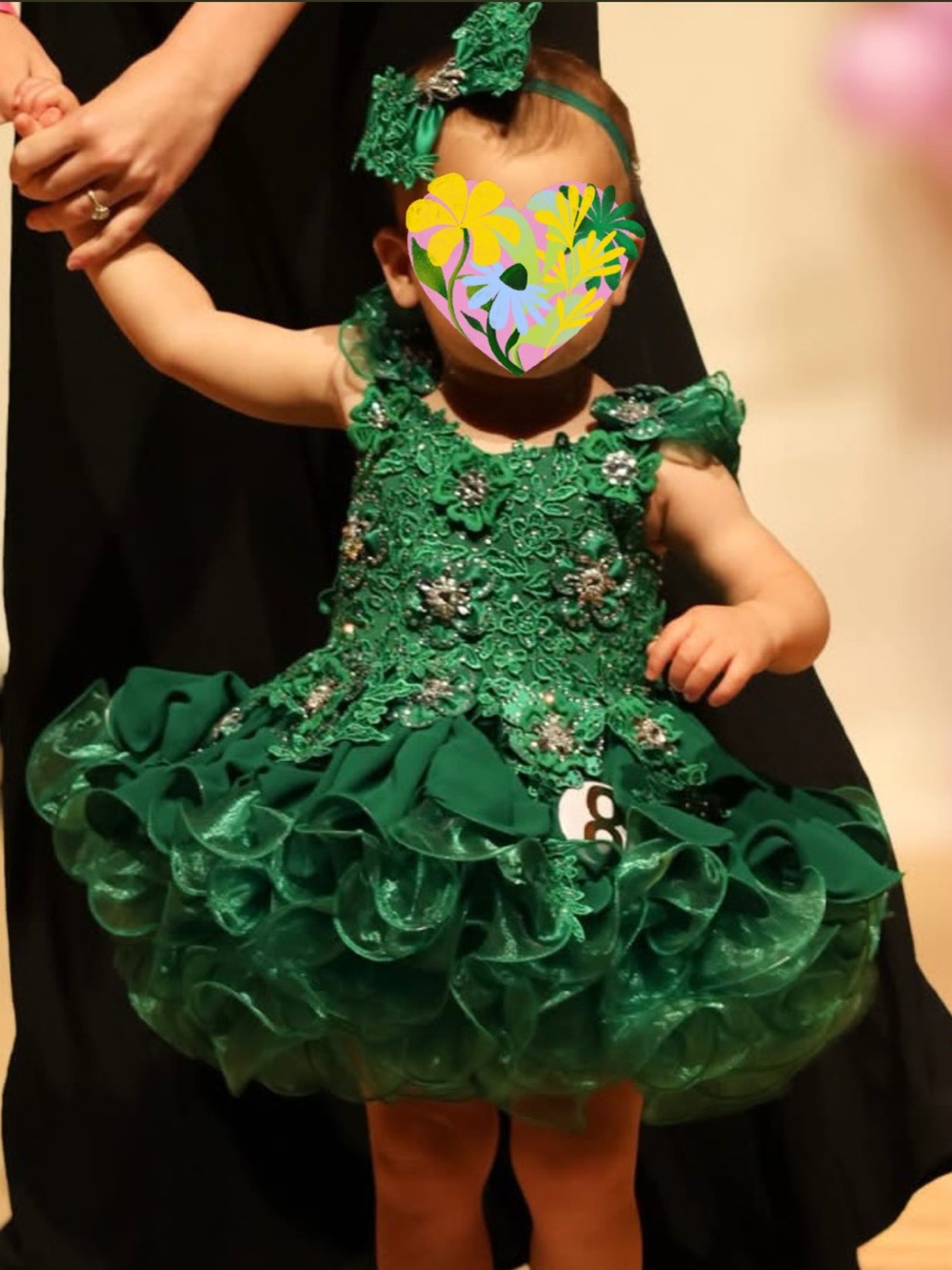 Green Toddler Pageant Dress